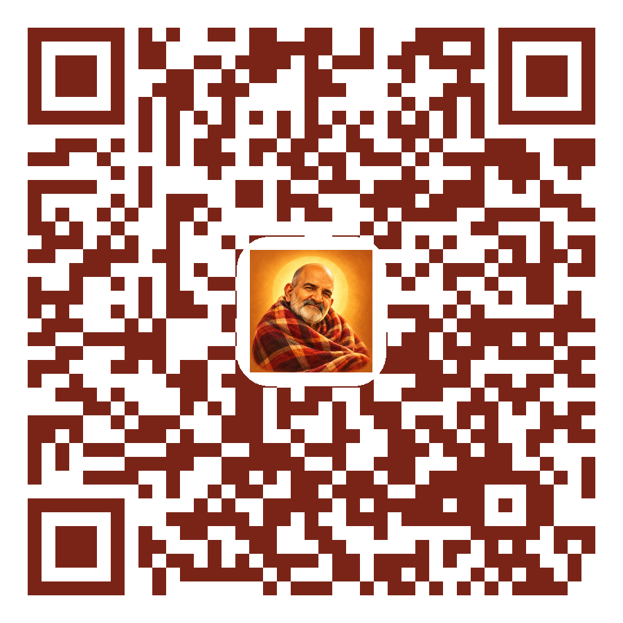 QR code to download the Neem Karoli Baba app